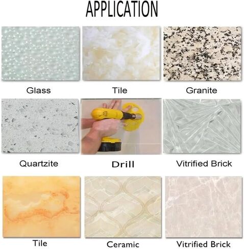 Sintered Diamond Core Drill Bit for Glass Marble Ceramic Tile Quartz Granite Porcelain, Fiberglass Stone 1Pcs(24mm) in Saudi Arabia