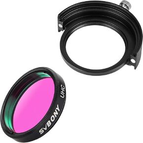 SVBONY SV226 Holder for Filter Drawer, Dual Magnetic Filter Holder Bundle with 1.25 inches UHC Filter