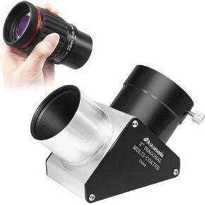 Astromania 2"- 22mm 70 Degree Super Wide Angle (SWA) - Bundle with - 2" 90-Degree Mirror Diagonal with 93% reflectivity