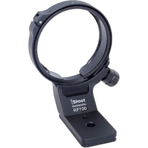 iShoot Lens Collar Tripod Mount Ring Compatible with Canon RF 100mm f/2.8L Macro is USM, Lens Support Holder Bracket Bottom is Arca-Swiss Fit Quick Release Plate for Arca Fit Tripod Head Clamp