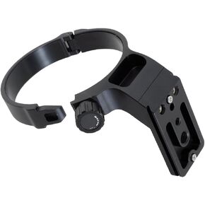 CNC Machined Tripod Mount Ring Lens Colder مع Fuji GF 100-200mm f/5.6 R LM OIS WR & FUJIFILM GF 250MM F/4 R LM OIS WR ، حامل عدسة مع لوحة إطلاق سريعة في ARCA-SWISS FIT FIT FIT FIT CLAMP ARCA CLAMP