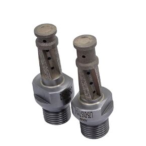 Threaded Shank Milling Grinding Integrated CNC Tool Milling Cutter Grinding Wheel for Glass Milling Machine 1Pcs(D15mm - T3mm)