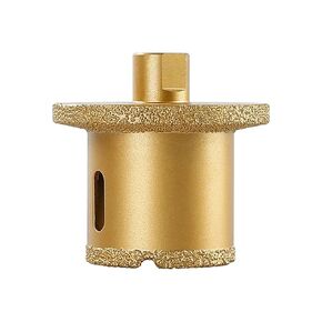 Diamond Hole Drill Bit Basin Opener Vacuum Brazing Diamond Hole Drill Bit for Marble Granite Tile Porcelain 1Pcs(M10 Thread Shank,50mm-70mm)
