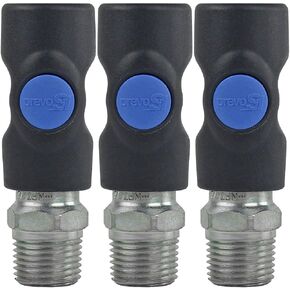 3 حزمة Prevost Safety Air Plug Coupler ISI061253 1/4 "1/2" Mnpt Quality Prevo S1 Style Industrial