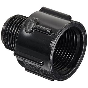 Spears 446-B Series PVC Pipe Fitting ، محول ، الجدول 40 ، أسود ، 1/2 "NPT Male x 3/4" NPT أنثى