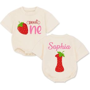 Personalized Sweet One Birthday Romper Girl, Sweet One Outfit, Sweet One Birthday Outfit, Berry Sweet One