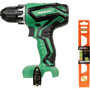Metabo HPT DS10DFL2 12V Drill Driver مع Johnson Level 1402-0900 9in