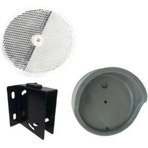 3" Reflector Round Crystal w/Bracket Photoeye Sensor for NIR and NIR50 - Black Umbrella Style, Glass Material