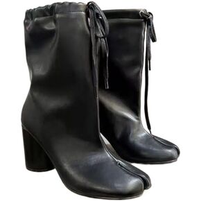 Tabi Shoes Heeled Boots Split Toe Slip On Chunky Women Non Slip Breathable Booties Cute Emo Y2K Kawaii Fashion Trendy Elegant Dressy Streetwear Parties Spring Summer Fall Outdoors Rave
