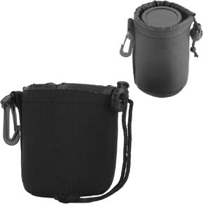 Shockproof Lens Bag with Hook for 50mm f 1.8 II,AF 50mm f 1.8D, Foldable Portable Design