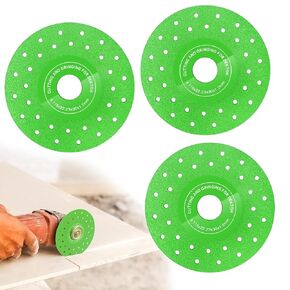 SUNJOYCO 4.5" Glass Cutting Disc for Angle Grinder, 4-1/2" Diamond Saw Blade Wheel, Ultra-Thin Ceramic Tile Cutter Blade, Rock Slab Grinding Disc for Glass Jade Crystal Ceramic Tile Wine Bottle