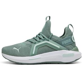 PUMA Women's Softride Enzo 5 WN's Street Running Shoes, Green Moon Peaceful Blue PUMA White, 9.5 Women