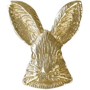 1Pc Zinc Alloy Rabbit Shape Furniture Handle Nordic Style Door Knobs Handles For Children Room 4.5x3.5cm Drawer Handles - (Color: GOLD, Size: 36x46mm)