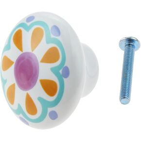 1pc Kids Room Ceramic Cute Handle Cabinet Wardrobe Kitchen Garden Door Cupboard Drawer Pulls Knob Furniture Hardware - (Color: B)
