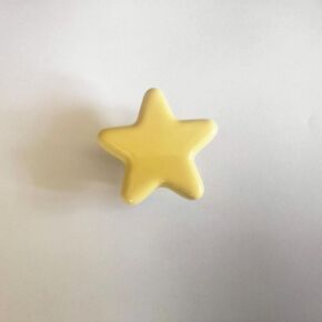 10x Star Ceramic Cabinet Drawer Knobs Porcelain Kids Wardrobe Handles For Closet Cupboard Kitchen Furniture Pulls Hooks - (Color: BigWhiet)