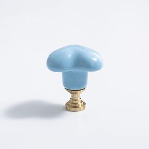 Brass children's room cabinet door handle lovely love cabinet drawer handle macarone color clothes cabinet ceramic handle - (Color: Yellow)