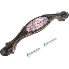 Antique Furniture Handles Single Hole/96/128MM Zinc Alloy elegant Cabinet Knobs Wardrobe Cupboard Door Handle Drawer Pulls - (Color: E)