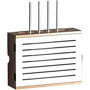 Router Storage Box,WiFi Storage Box Wall-Mounted Floating Shelf for WiFi Storage Power Board Protection Cover Box/Wuqi/47.5 * 37.5 * 10Cm