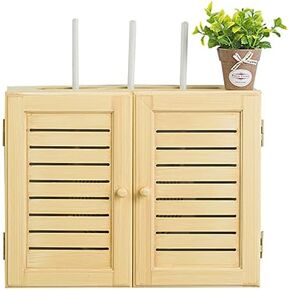 Router Storage Box,Wireless Router Storage Box Wall Mount Floating Shelf Cable Organizer Box Decorative Storage Rack for Bedroom, Living Room Box/a/52 * 9.5 * 38Cm