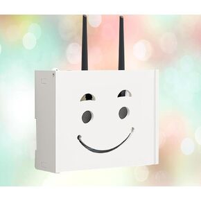 Router Storage Box Wall Wireless WiFi Router Shelf Storage Box Wall Storage Box Hanging Storage Box,B-22x20x8.5cm