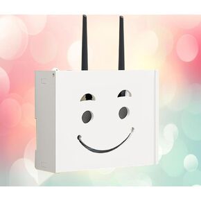 Router Box Shelf No Drill Router Box and Cable Concealer Wall Shelf for Cable Box Wall Shelf for WiFi Box,B-22x20x8.5cm