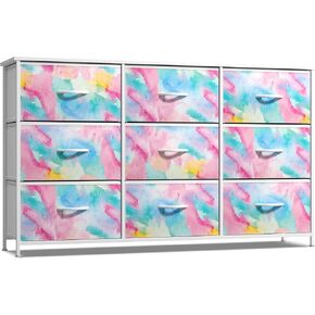 Sorbus Kids Dresser مع 9 أدراج - وحدة تخزين منظم الصدر للملابس - غرفة نوم وغرفة للأطفال وحضانة وخزانة in Kuwait
