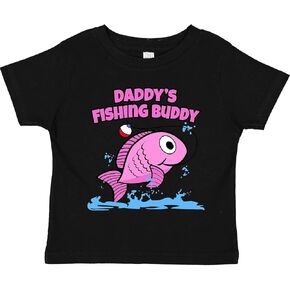 inktastic Daddy's Fishing Buddy (Pink) Toddler T-Shirt