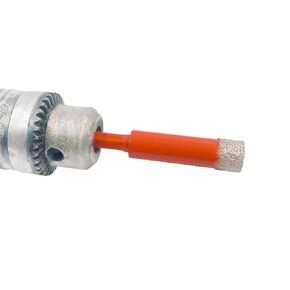 5/10Pcs Brazed Tangerine Dry CeramicTile Drill Bit Vacuum Diamond Drill Bits Hole Cutter Granite and Marble.(6mm 10Pcs)