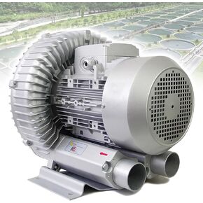 Industrial Regenerative Blower, Single Phase High-Pressure Vortex Ring Blower, Aquaculture Air Pump,1100W/1.5HP