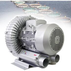 Single Phase Vortex Blower 110V/220V, Compact High-Pressure Regenerative Blower for Workshops & Small Factories,250W/0.35HP