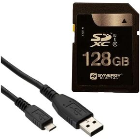 Synergy Digital Accessory Kit, Compatible with Panasonic HC-X2000 UHD 4K 3G-SDI/HDMI Pro Camcorder includes: SY-SD128GB Memory Card, USBM USB Cable