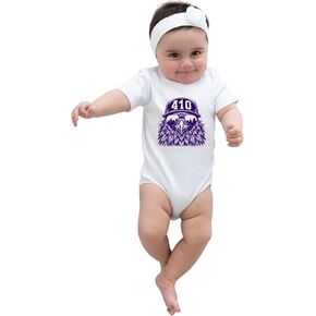 Go All Out Raven Wearing 410 Hat and Sunglasses Infant Creeper