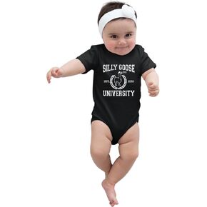 Go All Out Silly Goose University Funny Novelty Gift Idea Infant Creeper