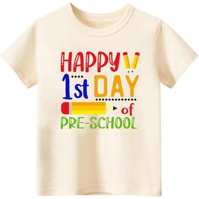 Back to School Shirt for Toddler First Day of Pre-K Shirt for Boys & Girls, Preschool T-Shirt 2T-5T