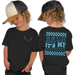 Birthday Shirt for Toddler Baby Boys It’s My Birthday T Shirt Happy B-Day Outfit Summer Short Sleeve Tees Clothes