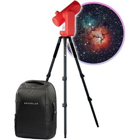 Odyssey Pro Fully Automated Smart Telescope (Red) with Travel and Storage Backpack Bundle (2 Items)