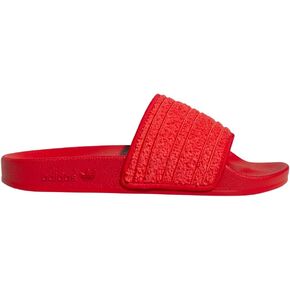 Adidas Womens Adilette Slide Casual Sandals عارض منخفض الكعب 1-2 " - الأحمر - الحجم 8 م