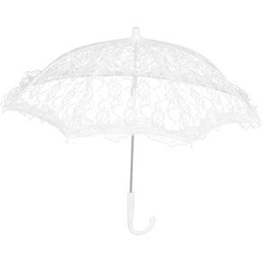 Lace Wedding Umbrella Bridal Photo Props Decorative Umbrella Large Lace Parasol for Wedding