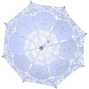 VALICLUD Lace Umbrella Pastoral Umbrella Prop Bridal Rain J Lace Parasol Photograph Parasol Vintage Party Wedding