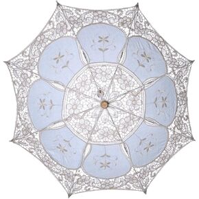Vintage Lace Wedding Umbrella Decorative Handheld Photo Prop for Bridal Parties Lightweight Lace Umbrella with Elegant Design for Celebrations and Outdoor Events