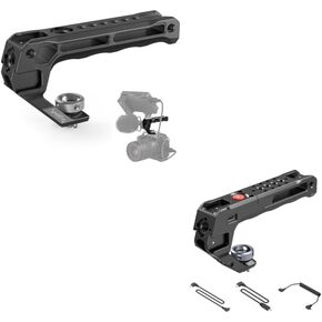 SmallRig Top Handle with 3/8"-16 Locating Pins for ARRI+SMALLRIG Top Handle with Record Start/Stop Remote Trigger for ARRI 3/8"-16 Hole