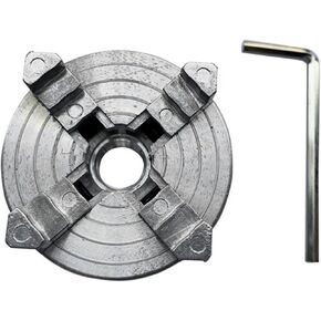 4-Inch 4-Jaw Self-Centering Chuck Set Four 4 Jaw Chuck Z011A for Metal Mini Lathe M12X1Mm Threaded Back 1.8~56Mm/12~65Mm Mini Collet Lathe Accessory with 1-Inch x 8TPI Thread