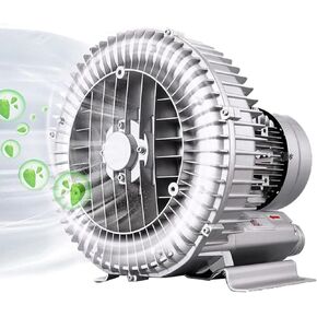 Vortex Ring Blower Industrial Regenerative Blower, for Aquaculture Pond Aeration, 250W/370W/550W/750W/1100W/1500W/2200W Single Phase Vortex Blower,2200W/3.0HP