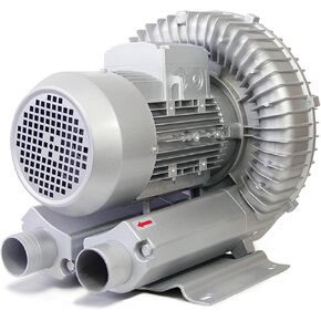 Regenerative Blower, Side Channel Blower, Vortex Blower, 110V 60Hz Single Phase, High-Pressure Vortex Ring Blower, Industrial Vacuum Pump for Air Blowing Or Suction,120W/0.16HP
