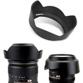 HB 53 Black Plastic Mount Lens Hood for Nikon AF S 24 120mm F 4G ED VR Lenses