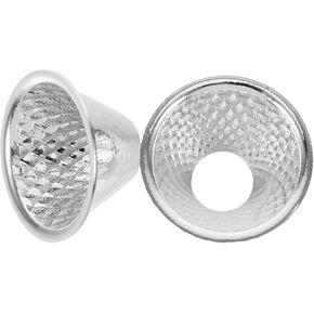 2Pcs Flashlight Reflector Cup Accessory Durable Reflective Panel Replacement Parts for Spotlight LED Flashlight Reflecting Plate for Focused