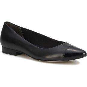 Ros Hommerson Women's REMI Pointed Toe Flat with Leather Cap Toe