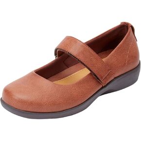 Comfortview Women's Wide Width The Carla Mary Jane Flat