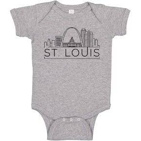 Skyline St. Louis Missouri Baby Bodysuit