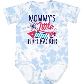 inktastic Mommys Little Firecracker with Rocket and Fireworks Baby Bodysuit